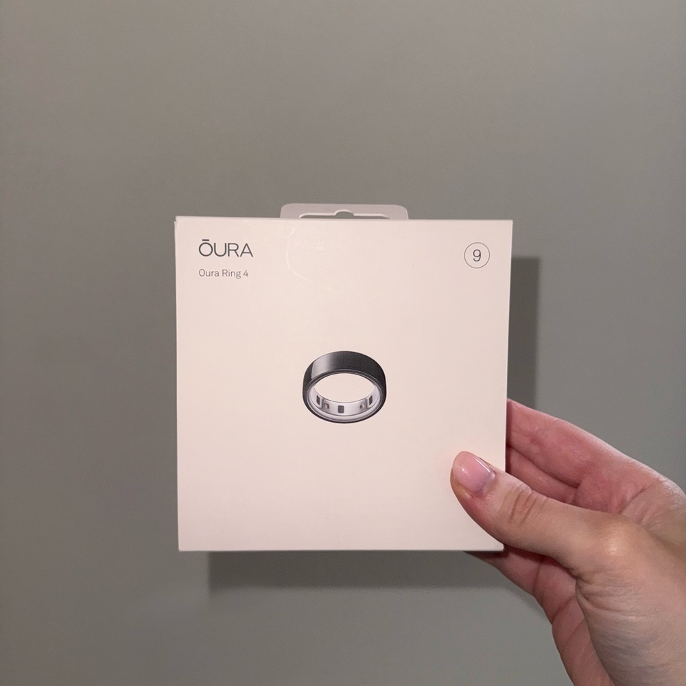 Oura Ring Gen 4 Horizon Black Smart Ring Size 9 NWT - Picture 2 of 9